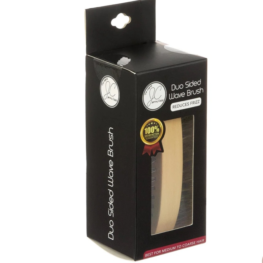 Duo Sided Wave Brush - Black and Tan